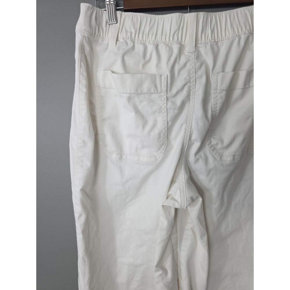 Sonoma Pants Womens Khaki Sailor Cropped Size 10 White/Ivory 30x25 High Waist - Picture 11 of 13